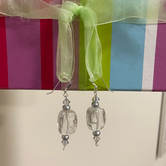 💙2for$12. Quartz Hook earrings - Picture 2 of 3